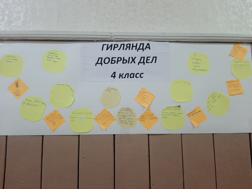 Акции &amp;quot;Гирлянда добрых дел&amp;quot;, и &amp;quot;Я хочу, чтобы в нашей школе...&amp;quot;.